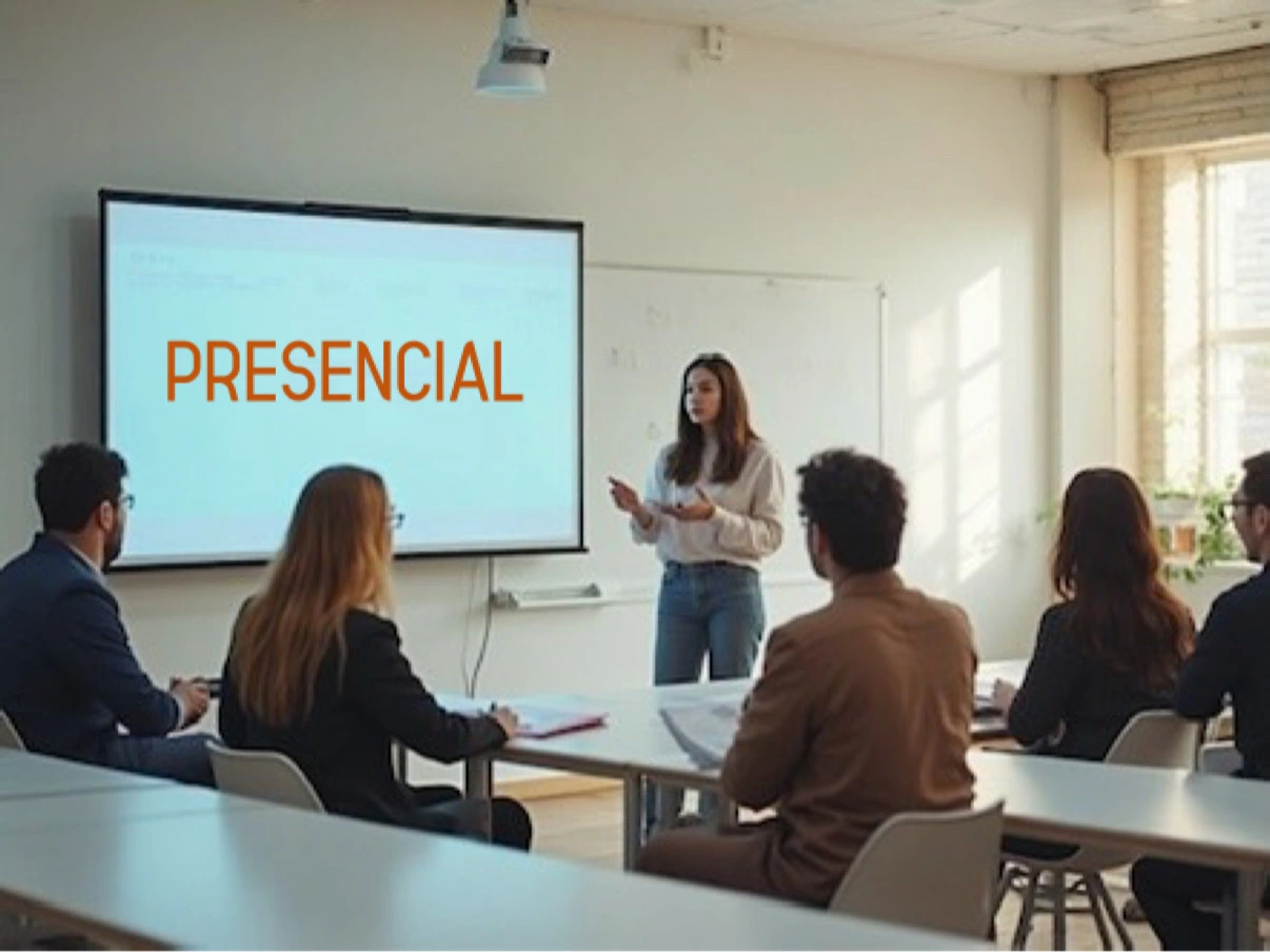 Classe de castellà a l'acadèmia Hugschool, al Clot, Barcelona